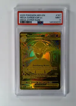 2025 POKEMON MEG EN-MEGA EVOLUTION MEGA HYPER RARE #187 MEGA GARDEVOIR EX PSA 9 - Image 1