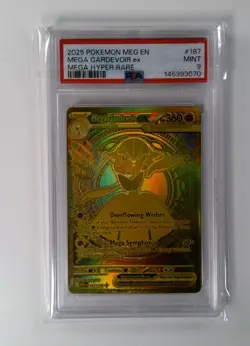 2025 POKEMON MEG EN-MEGA EVOLUTION MEGA HYPER RARE #187 MEGA GARDEVOIR EX PSA 9 - Image 3