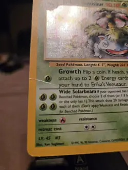 Erika's Venusaur 3 Gym 2 Holo Rare - Pokemon TCG English Version Classic TCG! - Image 2