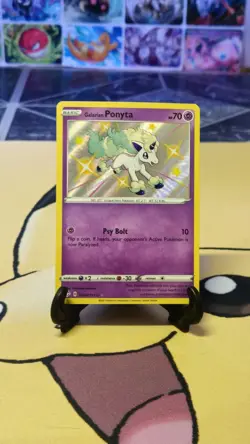 Pokemon - Galarian Ponyta - SV047/SV122 - SWSH Shining Fates - Shiny Holo Rare - Image 1