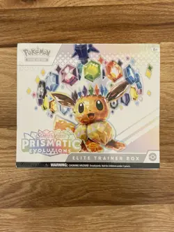 Pokemon Scarlet & Violet Prismatic Evolutions Elite Trainer Box Factory Sealed - Image 1