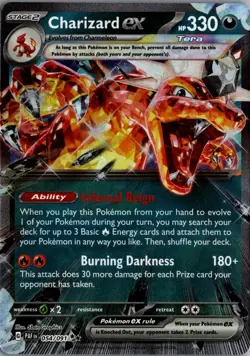 2024 Scarlet & Violet Series - Paldean Fates Charizard ex Double Rare #54 - Image 1