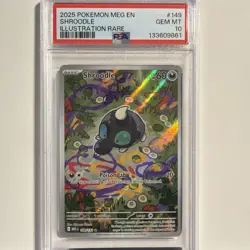 2025 POKEMON MEG EN-MEGA EVOLUTION ILLUSTRATION RARE #149 SHROODLE PSA 10 - Image 1