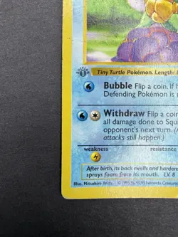 Pokemon 1st Edition Squirtle 1999 Base Set 63/102 WOTC HP/DMG - Image 4
