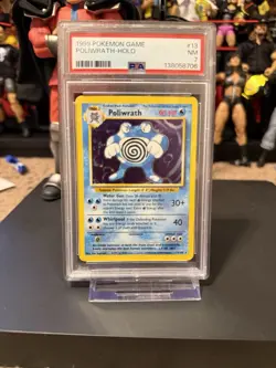 PSA 7 - 1999 Pokemon Game POLIWRATH HOLO #13 (0260) - Image 1