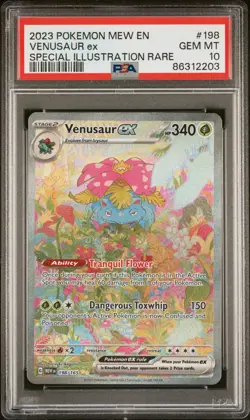2023 POKEMON MEW EN-151 198 VENUSAUR EX SIR | PSA 10 - Image 1