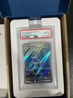Pokemon MEW EN-151 Wartortle Illustration Rare Full Art 171 PSA 10 Ships Fast!!! - Image 4