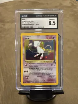 Mew Holo #9 Black Star Movie Promo 2000 Pokemon League CGC 8.5 - Image 1