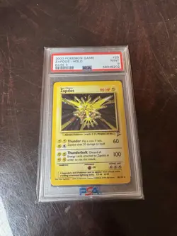 Pokemon Base Set 2 Zapdos #20 English Holo Rare 20/130 PSA 9 Mint - Image 1