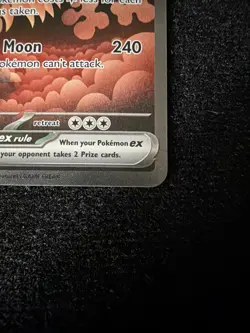 Pokemon - Prismatic Evolutions - Bloodmoon Ursaluna ex 168/131 NM. PACK FRESH - Image 4