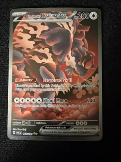Pokemon - Prismatic Evolutions - Bloodmoon Ursaluna ex 168/131 NM. PACK FRESH - Image 5