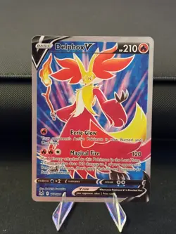 Delphox V - 173/196 - Pokemon Lost Origins Sword Shield Full Art Ultra Rare NM - Image 1