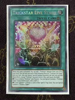 1x YuGiOh! Trickstar Live Stage SAST-EN058 SECRET RARE! *GEM MINT* - Image 1