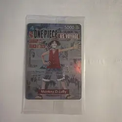 One Piece Monkey.D.Luffy US College Basketball Promo Card *SEALED* - Image 1