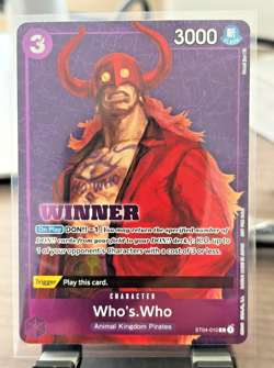 Who's.Who (Tournament Pack Vol. 3) [Winner] ST04-010 English One Piece - NM - Image 2