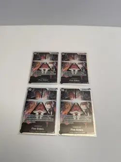 Five Elders SR OP13-082 Playset ×4 One Piece TCG Carrying on His Will English - Image 1