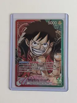 One Piece Monkey D Luffy Op01-003 Alternate Art Leader Errata - Image 1