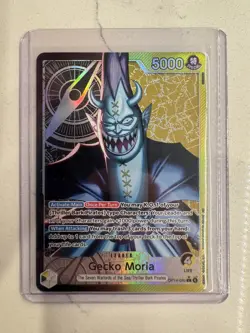 One Piece TCG The Azure Sea’s Seven Gecko Moria ALT Art Leader OP14-080 NM - Image 3