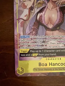 Boa Hancock OP14-112 SR Alt Art The Azure Sea’s Seven English One Piece TCG - Image 2