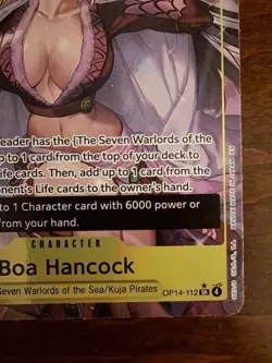 Boa Hancock OP14-112 SR Alt Art The Azure Sea’s Seven English One Piece TCG - Image 3