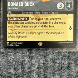 Disney Lorcana Ursula's Return Donald Duck Buccaneer 179/204 Legendary NM/Mint - Image 4