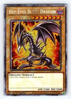 Yugioh Red-Eyes Black Dragon RA04-EN109 1st Ed Platinum Secret Rare Holo - NM 💎 - Image 1