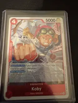 One Piece CCG Koby PRB02-001 Foil Rare Premium Booster the Best Vol. 2 - Image 1