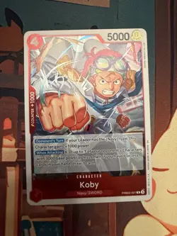 One Piece CCG Koby PRB02-001 Foil Rare Premium Booster the Best Vol. 2 - Image 1