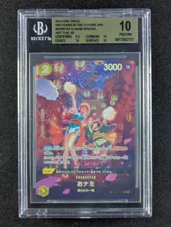 2024 One Piece O-NAMI #OP06-101 SP Ver. Alternate Art Japanese BGS 10 Pristine - Image 1