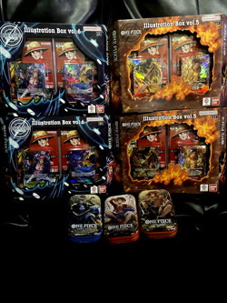 ENGLISH ONE PIECE LOT Illustration Box Vol. 5 & 6 (4total) AND 3 Tins 🔥👀🤩 - Image 1