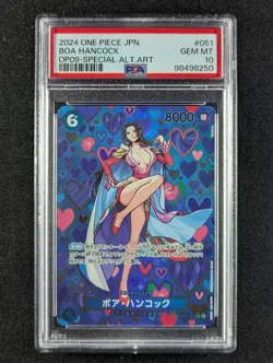 2024 One Piece BOA HANCOCK #OP07-051 SP Ver. Alternate Art Japanese PSA 10 - Image 1