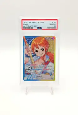 One Piece A Fist of Divine Speed - Nami Leader Alt Art OP11-041 - PSA 10 Eng - Image 1