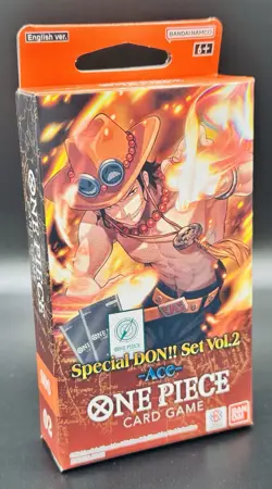 One Piece TCG: Special DON!! Set Vol 2 (Ace) - FACTORY SEALED SDS x2 Box - Image 1