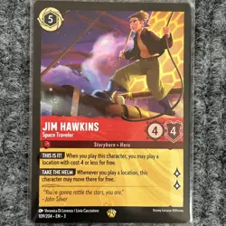 Disney Lorcana Into the Inklands Jim Hawkins Space Traveler 109/204 Legendary NM - Image 1