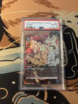 2024 UNION ARENA UE03BT/JJK JUJUTSU KAISEN #047 SUKUNA 1 STAR GEM MINT PSA 10 - Image 1