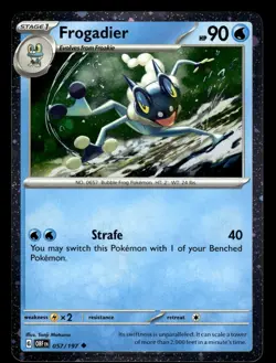 Froakie 056/197 & Frogadier 057/197 Cosmos Holo Promo Obsidian Pokemon Card - Image 2