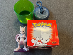 Pokemon Mewtwo 23k Gold Plated Trading Card 1999 Burger King and Mewtwo Toy - Image 4