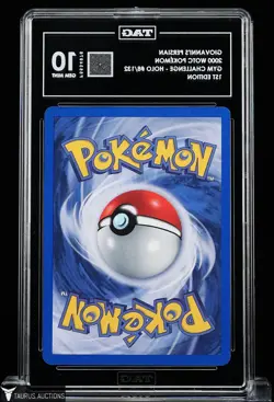 2000 Pokemon Gym Challenge #8 Giovanni's Persian Holo 1st Edition Card TAG 10 - Image 2