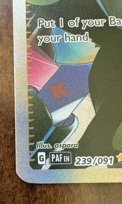 NM Penny 239/091 Special Illustration Rare Paldean Fates Pokemon Card - Image 2