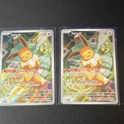 Pokemon Eevee SVP EN 173 Pokemon Center Holo English 2 Card Lot - Image 3