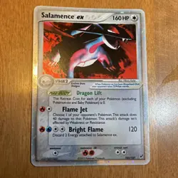 Pokemon Salamence ex EX Deoxys Ultra Rare Holo English Card 160 HP 103/107 2005 - Image 1