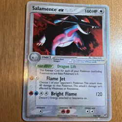 Pokemon Salamence ex EX Deoxys Ultra Rare Holo English Card 160 HP 103/107 2005 - Image 3