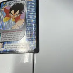 Score Vegeta Saiyan Prince Holo Effect Card 4 of 9 Dragon Ball Z TCG 2001 - Image 2