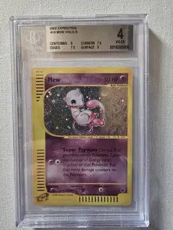 Pokemon Mew Expedition Holo Rare Card BGS 4 - Image 1