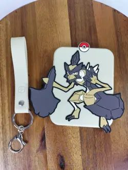 Kleavor Pokemon Tcg Silicone Card Display Keychain Nintendo - Image 1