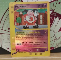 Pokemon TCG Mr. Mime Aquapolis 095A/147 Reverse Holo 50HP Card 2002 - Image 1