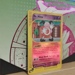 Pokemon TCG Mr. Mime Aquapolis 095A/147 Reverse Holo 50HP Card 2002 - Image 2