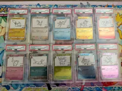 Pokemon Yu Nagaba x PCG Campaign PSA 10 Japanese Promo Card Lot Pikachu Eevee - Image 1