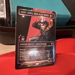 🌈SURGE FOIL SHIPS ASAP NM Casey Jones, Back Alley Brute Teenage borderless MTG - Image 2
