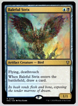 Baleful Strix 0200 Non Foil Rare Murders at Karlov Manor MTG NM - Image 1